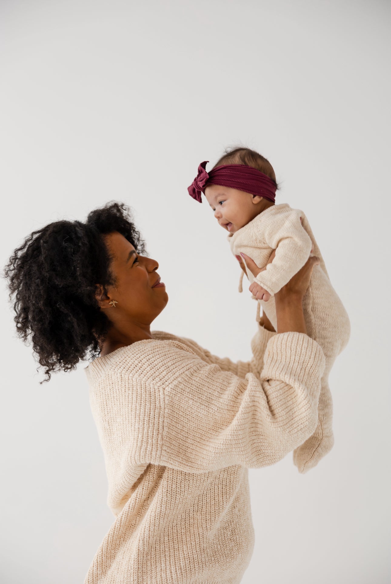 Infant Surplice Knit Romper - Vanilla Cream