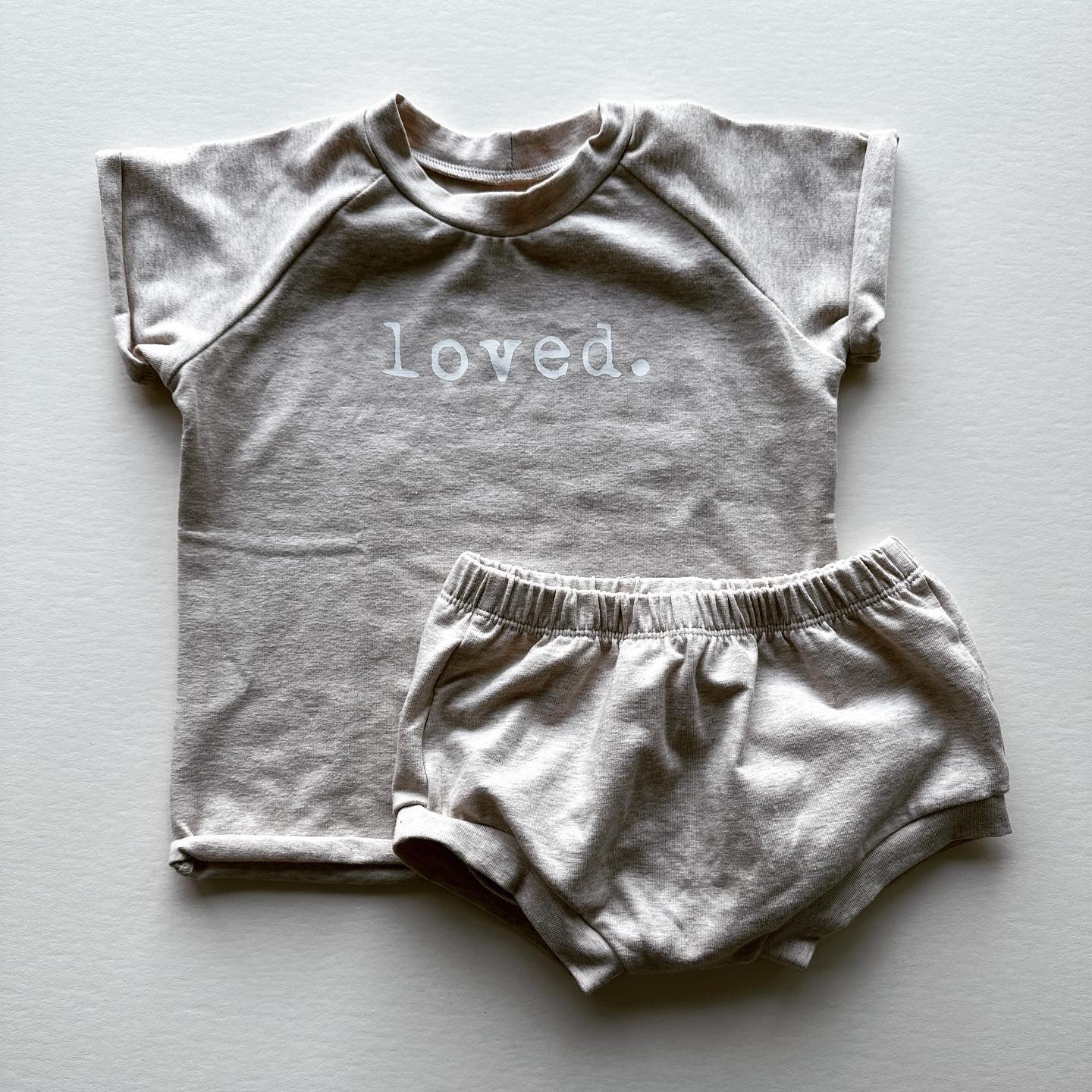 "Loved" Oatmeal Tee