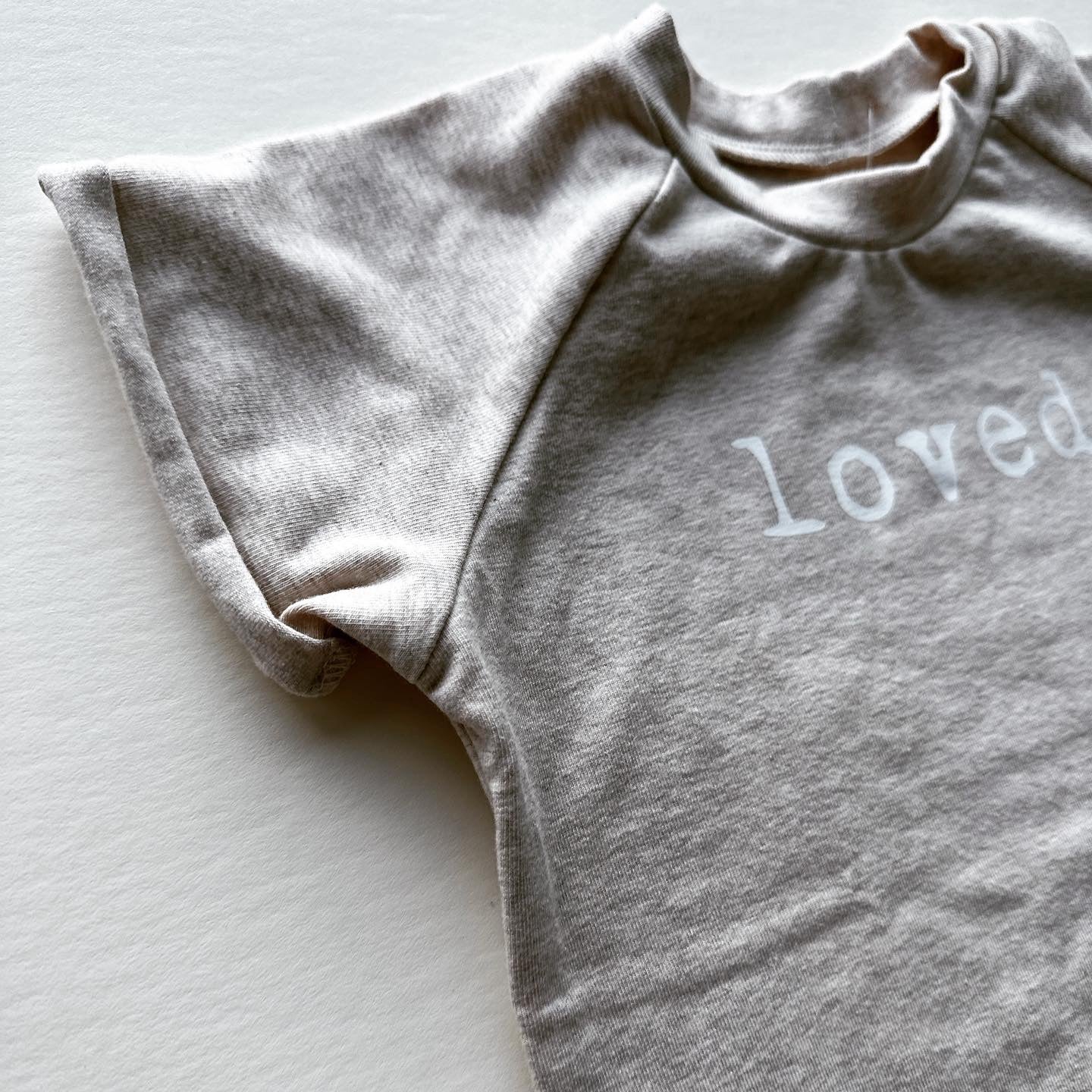 "Loved" Oatmeal Tee