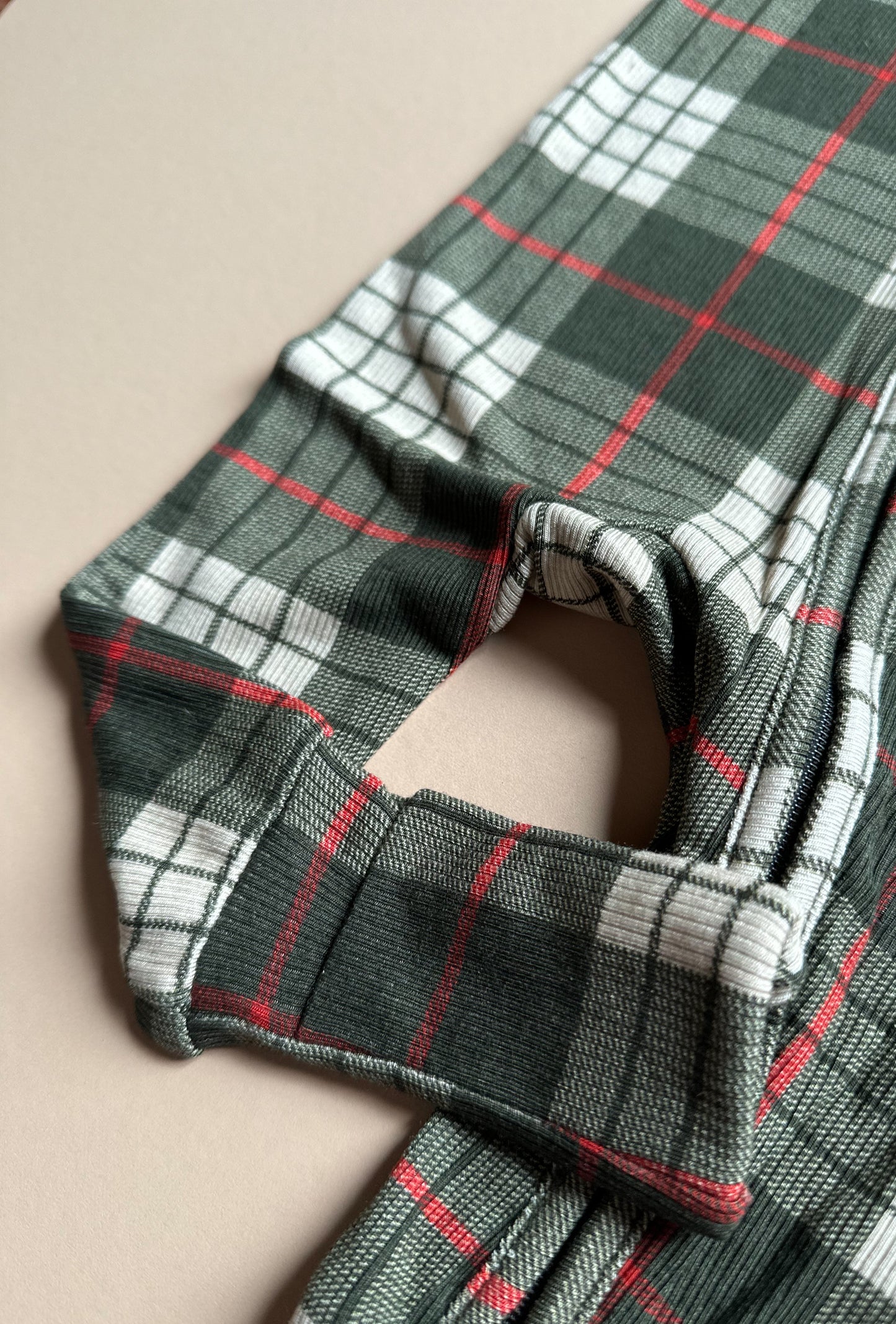 Zipper Rompers - Winter Plaid