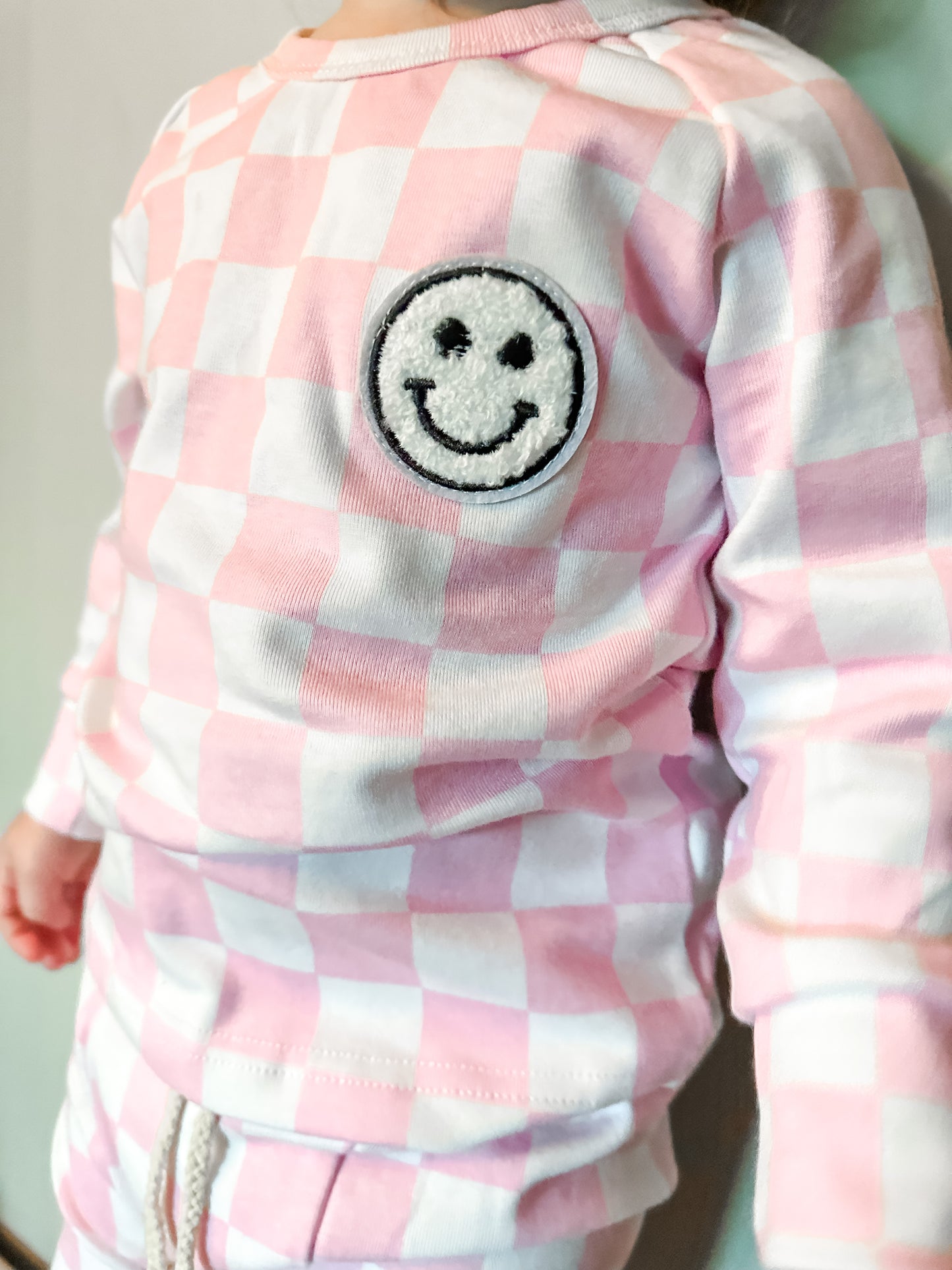 Make Me Smile Check Set - Pink
