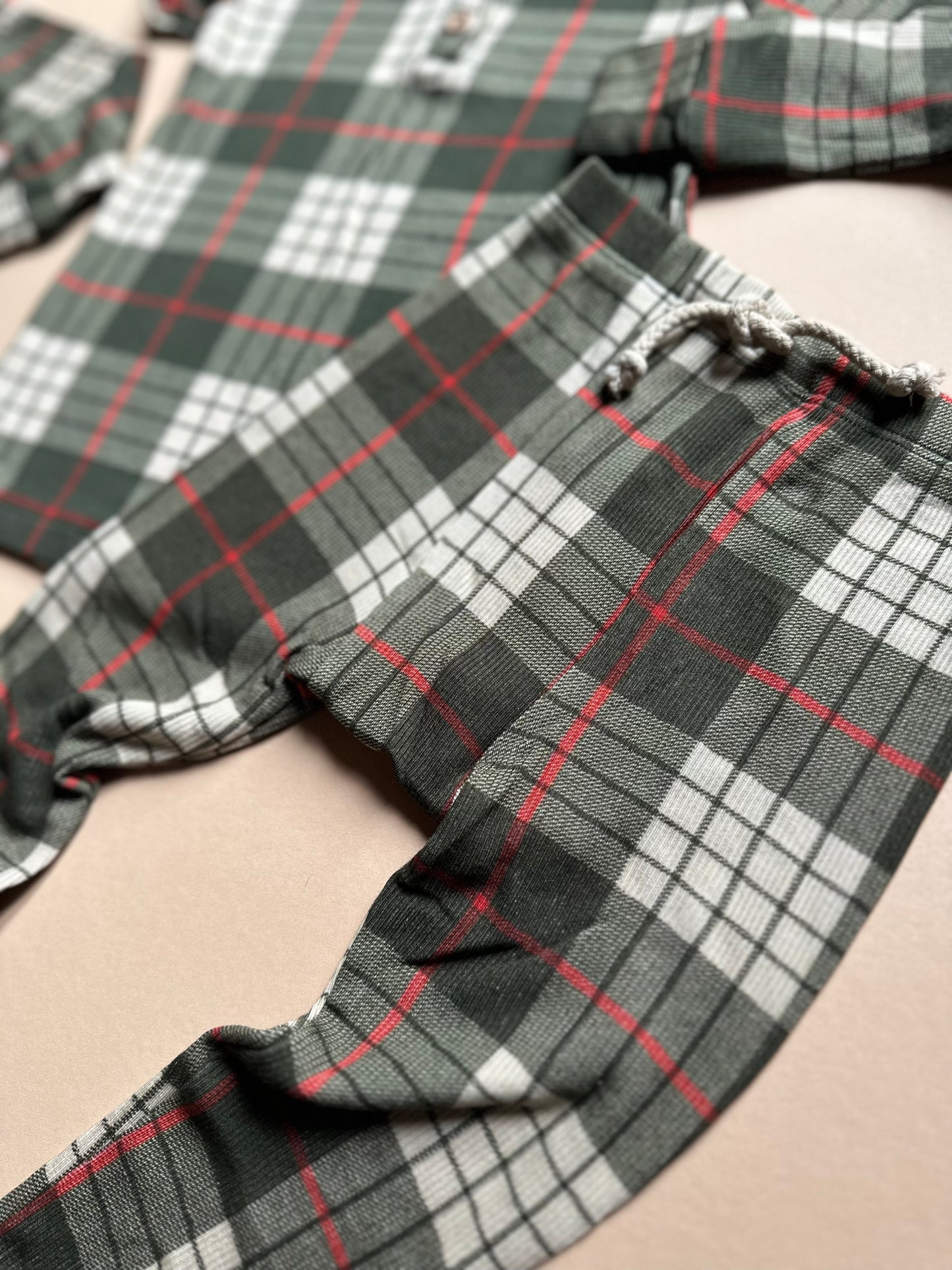 Henley Lounge Set - Winter Plaid