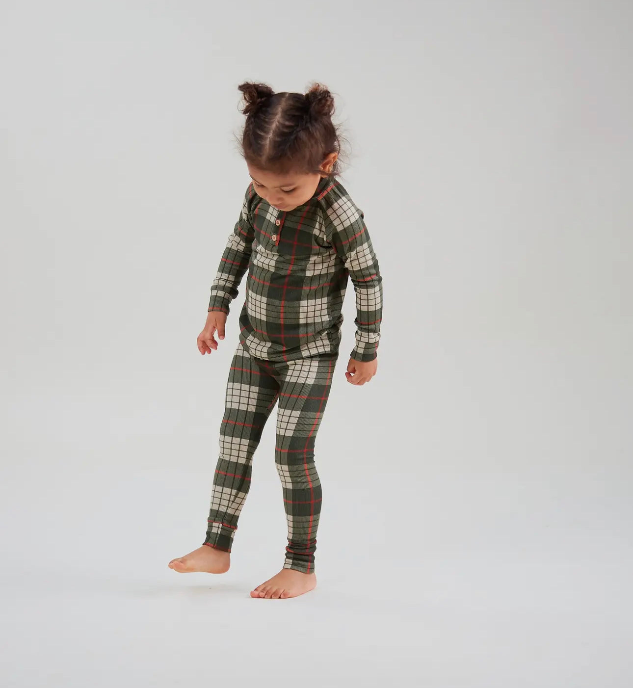 Henley Lounge Set - Winter Plaid