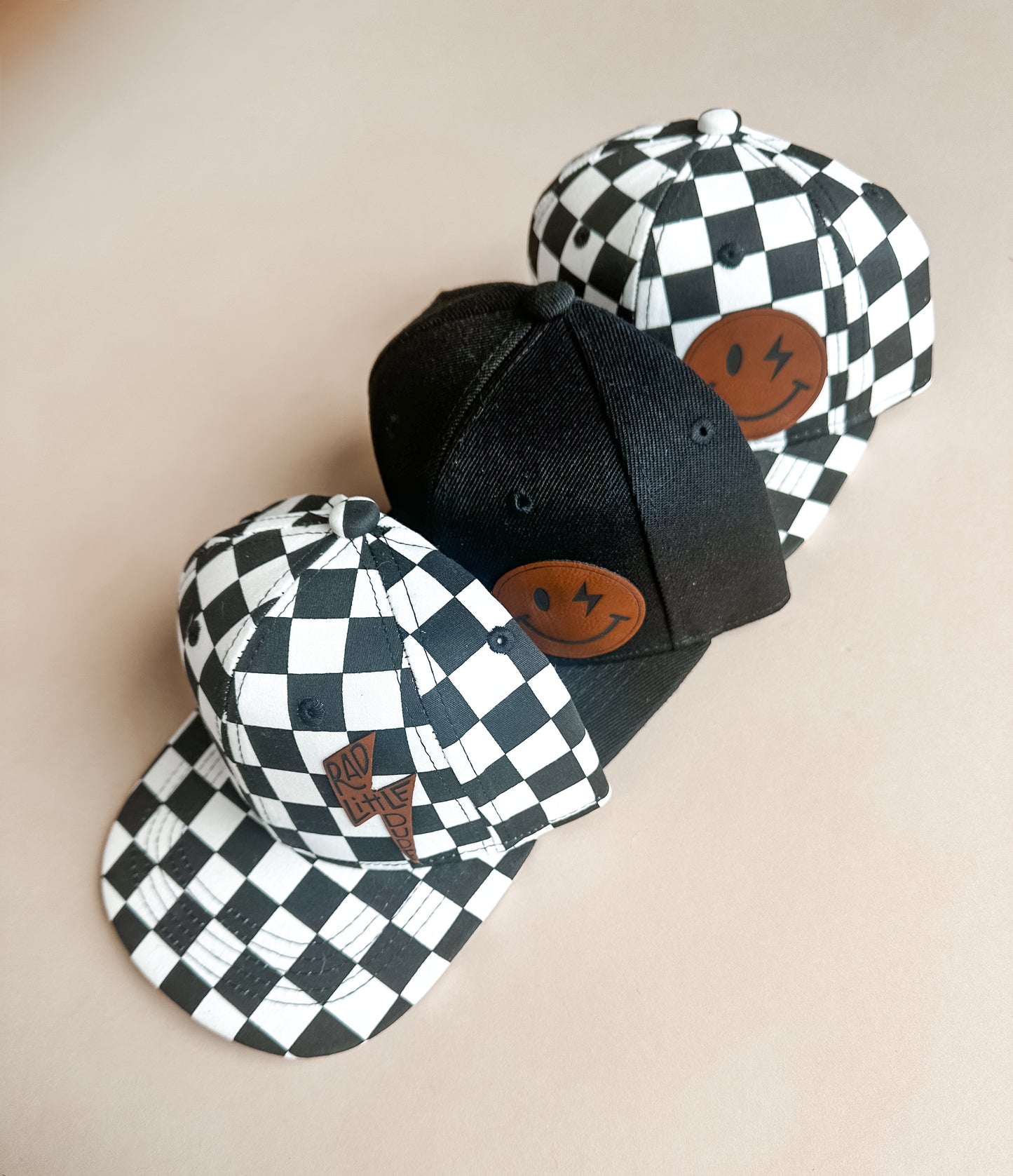 Checkered Snapback: Rad Little Dude