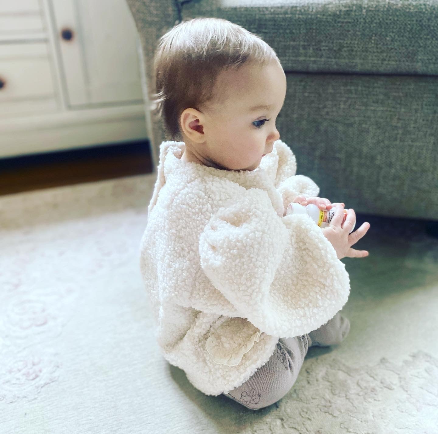 Lacey Balloon Sleeve Sweatshirt Set