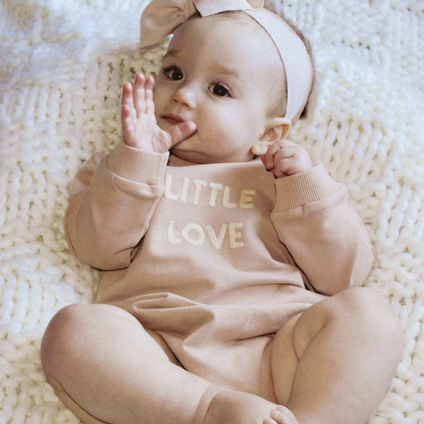 Organic "Little Love" Bubble Romper