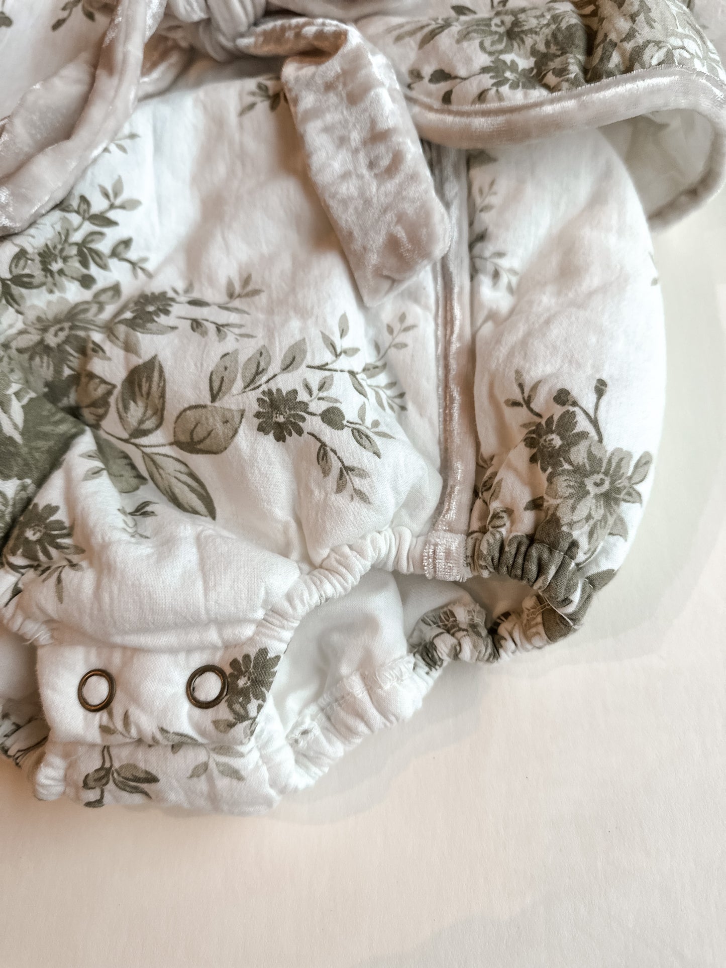 Floral Dress Romper - Large Floral