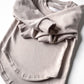 Curved Hem Woven Long Sleeve Tee