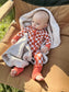 Rust Check Bamboo Romper - Aspen and James Label