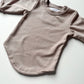 Curved Hem Woven Long Sleeve Tee