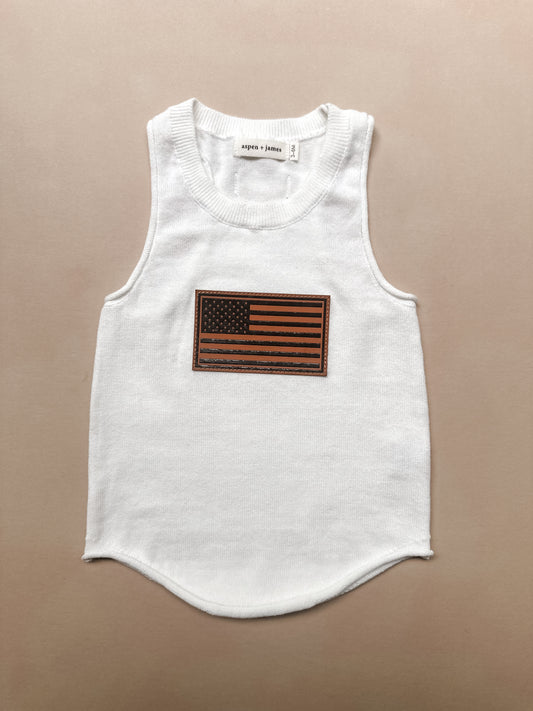 USA Knit Muscle Tank