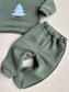 Forest Fleece Two-Piece Set - Pine
