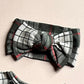 Head Wrap Bow - Winter Plaid