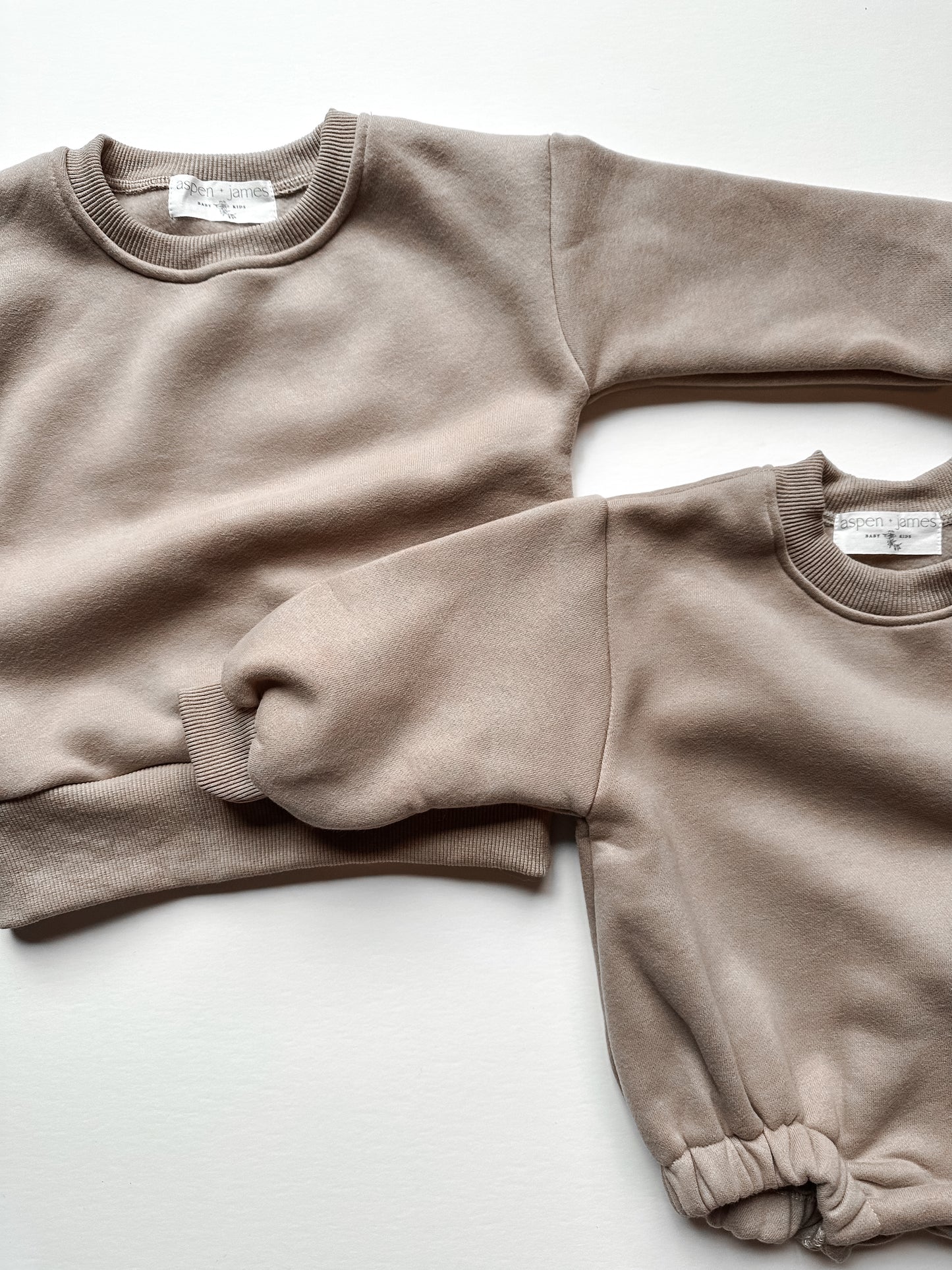 Solid Sweatshirt - Taupe