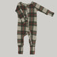 Zipper Rompers - Winter Plaid