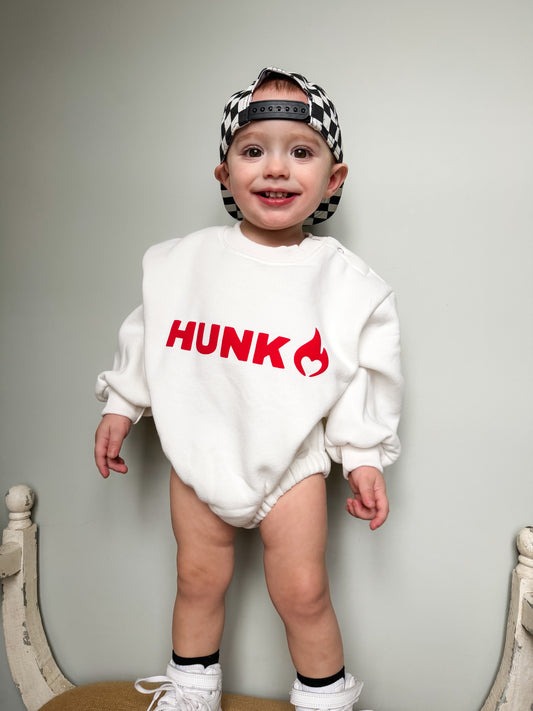 HUNK - Sweatshirt Bubble Romper
