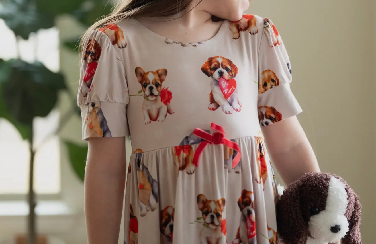 Puppy Love Lace Twirl Dress