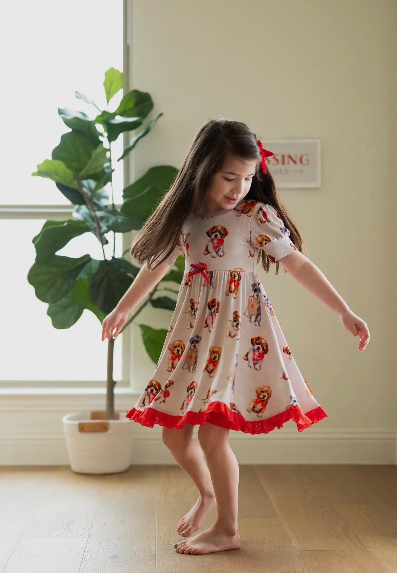 Puppy Love Lace Twirl Dress