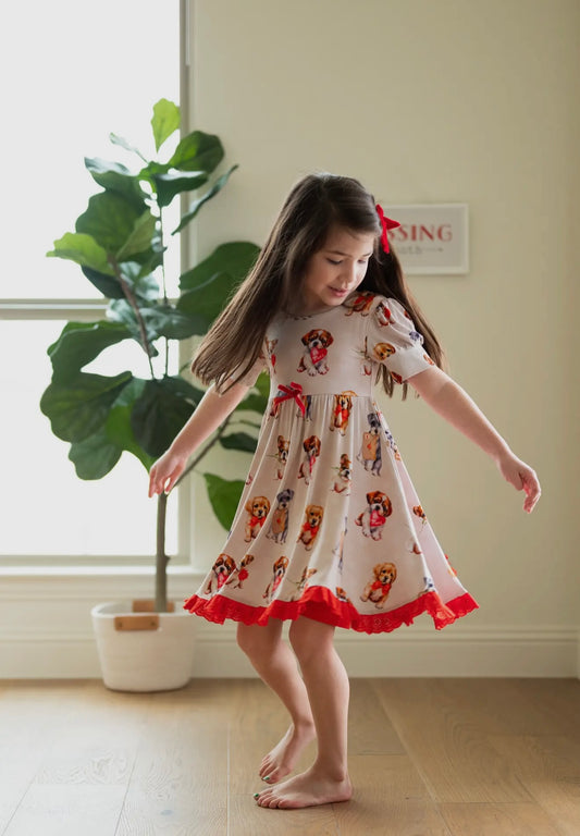 Puppy Love Lace Twirl Dress
