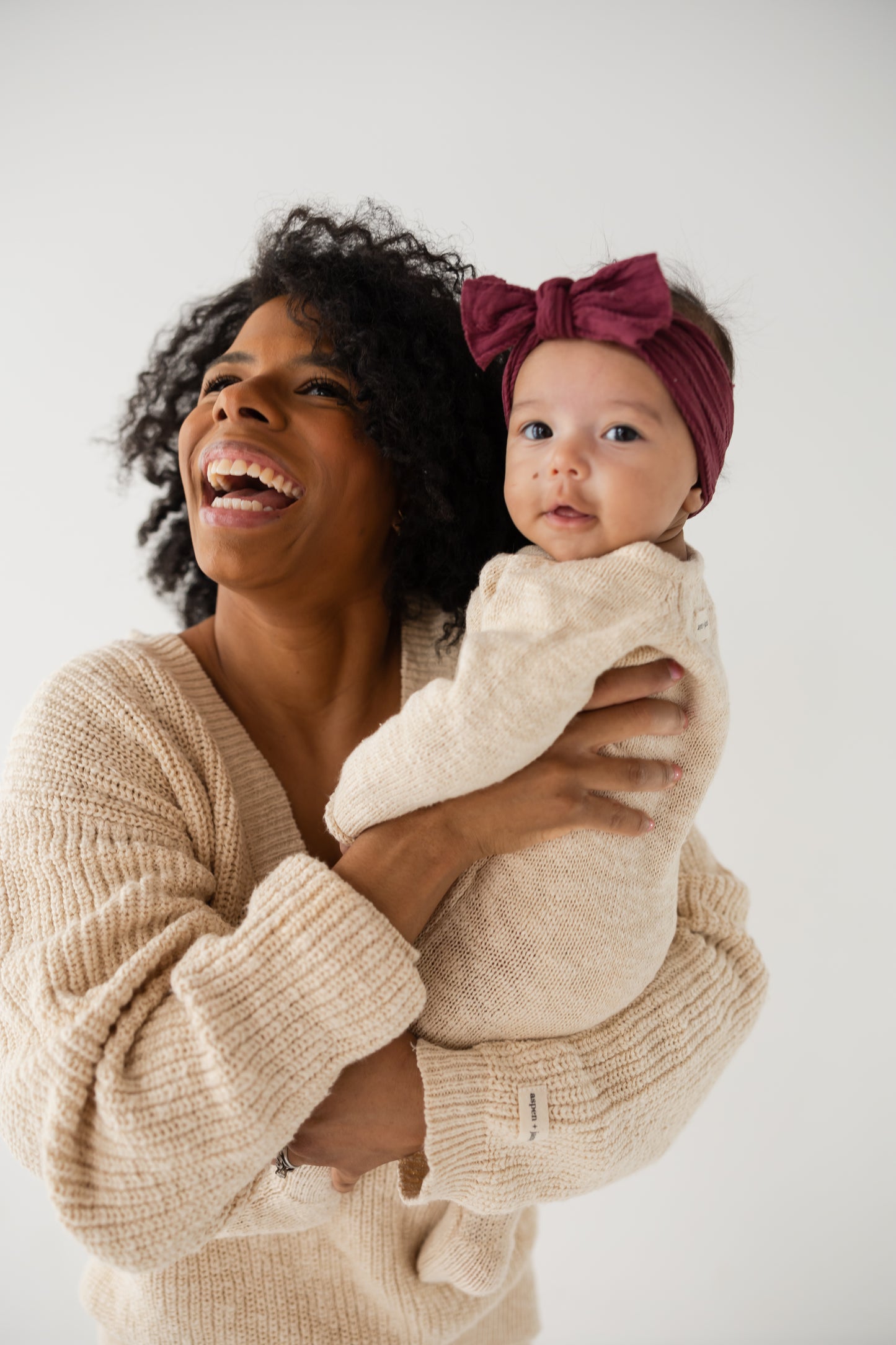 Womens Chunky Knit Set - Vanilla Cream