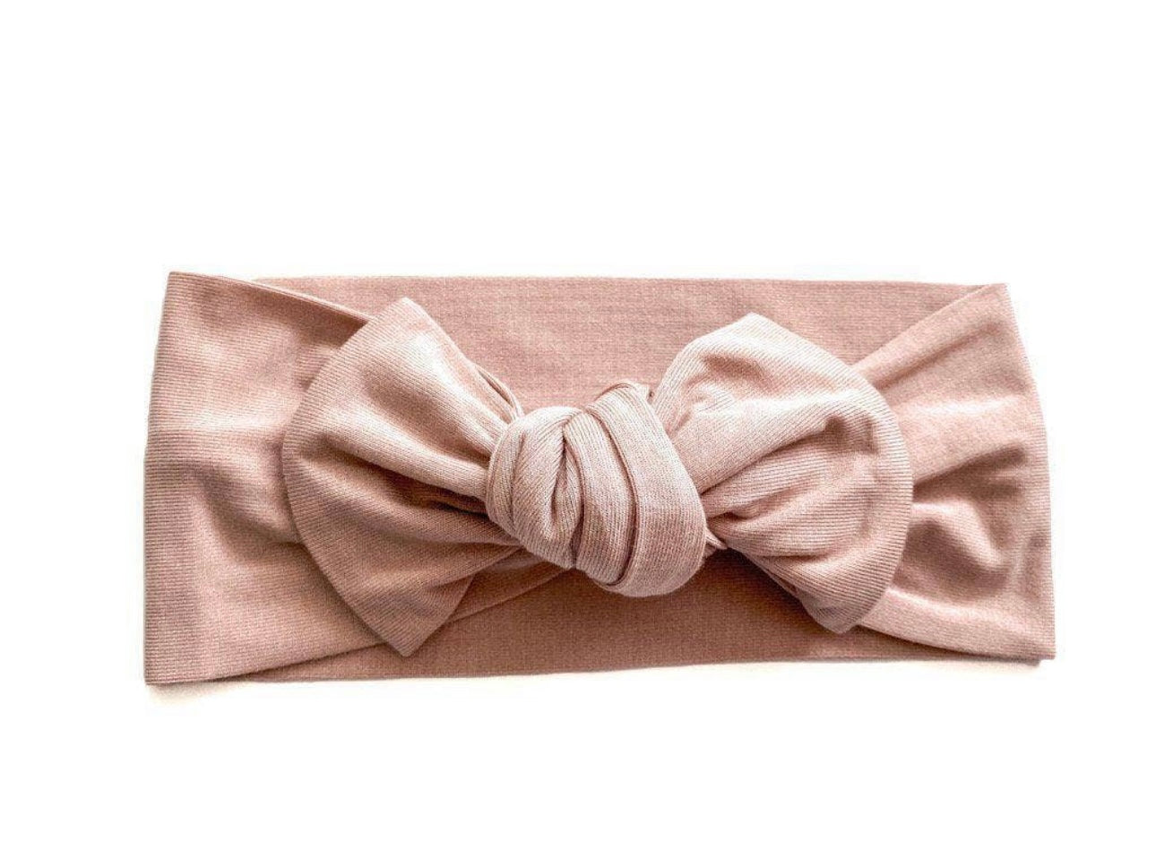 Solid Pink Ruffle Bow