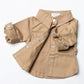 Cotton Denim Jacket in Macchiatto