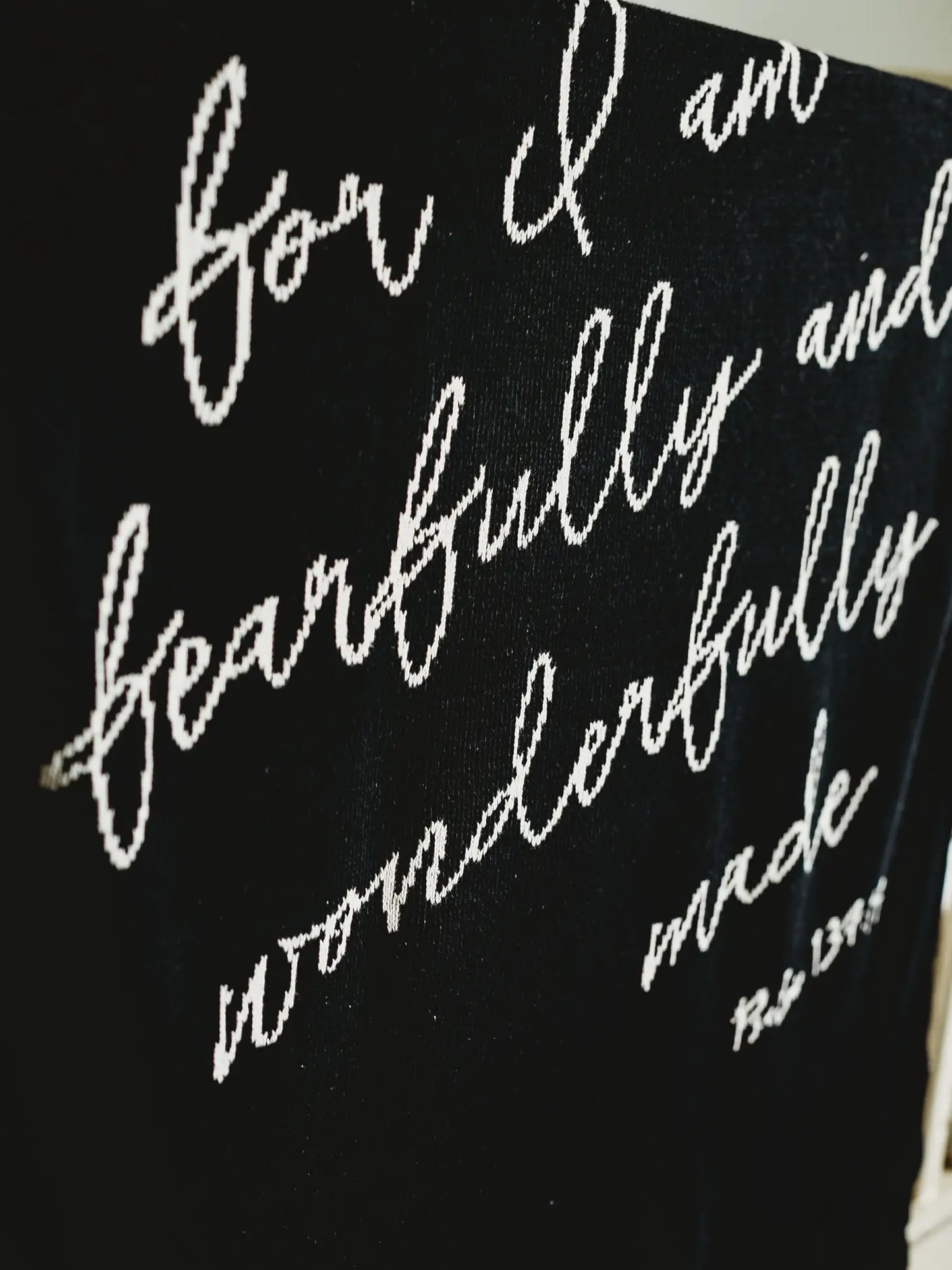 "Fearfully and Wonderfully Made" Throw Blanket