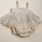 Ivory Eyelet Bubble Romper