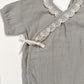 Short Sleeve Muslin & Lace Bodysuit