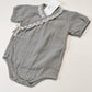 Short Sleeve Muslin & Lace Bodysuit