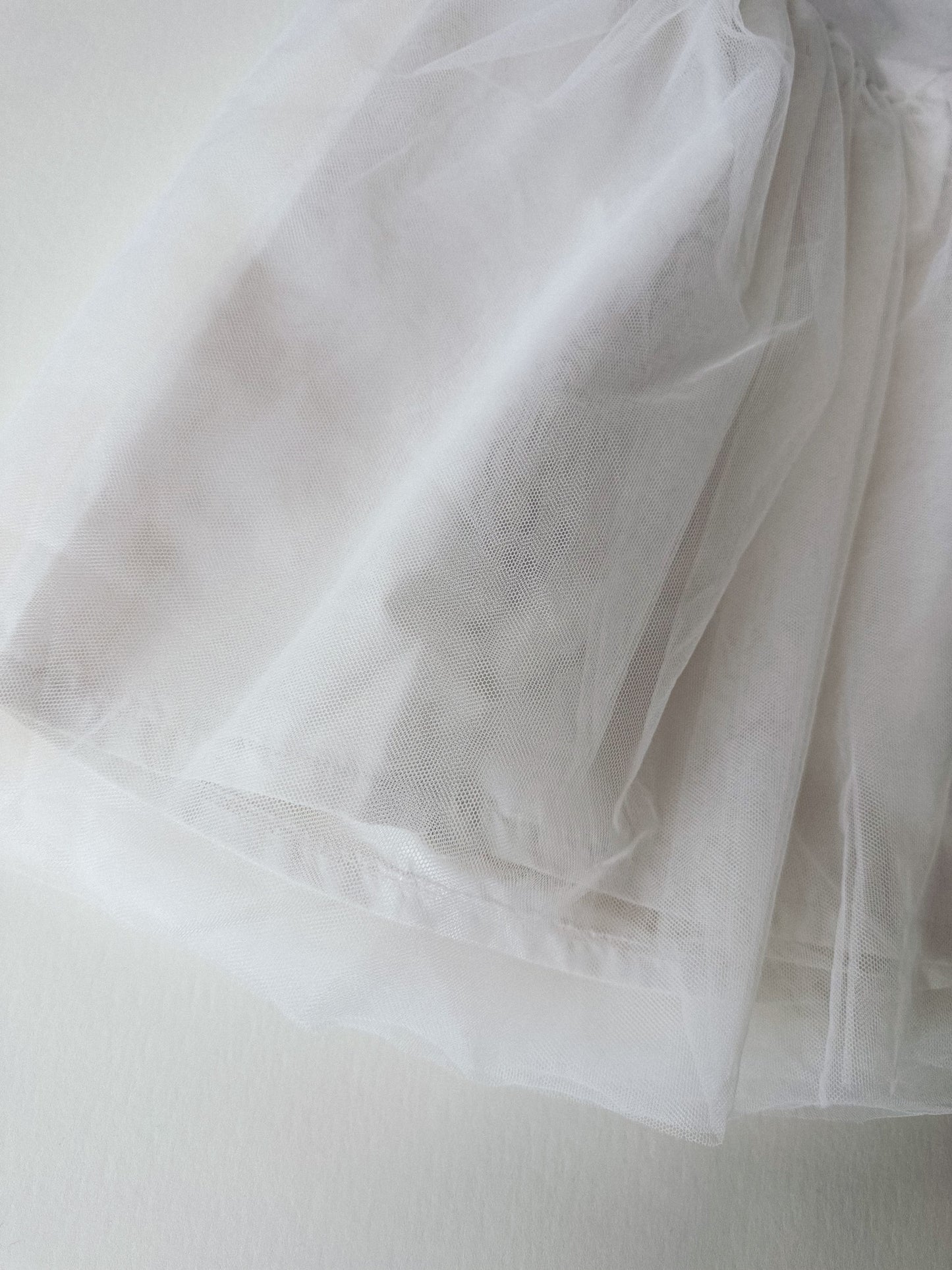Linen and Tulle Tutu Dress - Cream