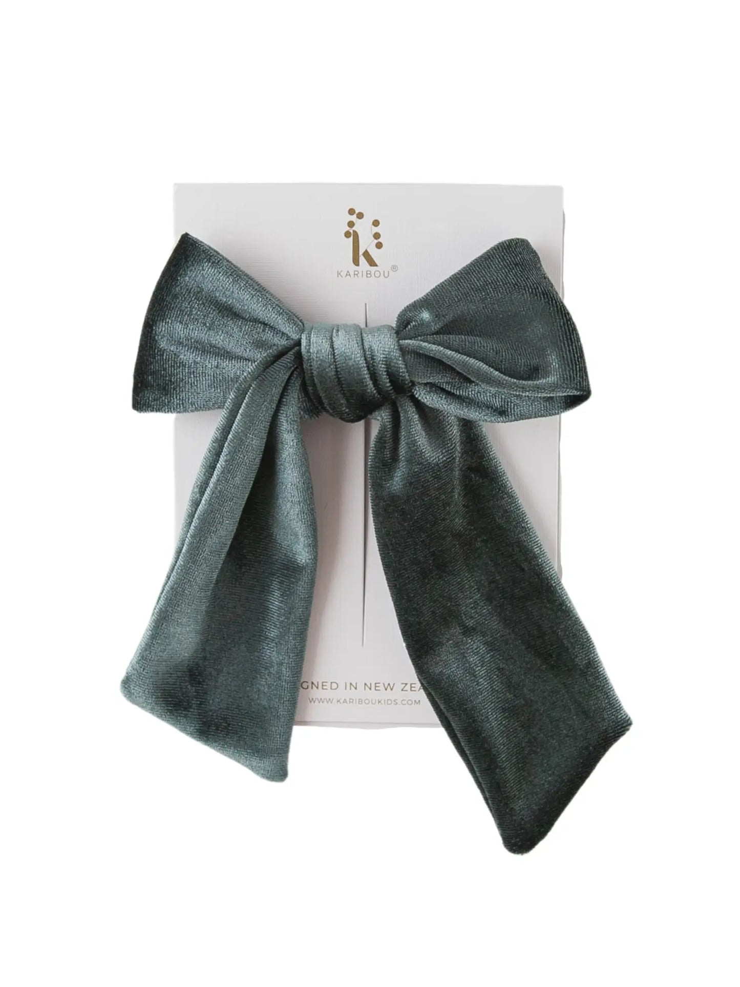 Over-sized Velour Bow Clip