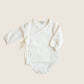 Muslin Surplice Baby Bodysuit, Cream