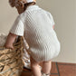 Thick-Ribbed Summer Knit Bodysuit