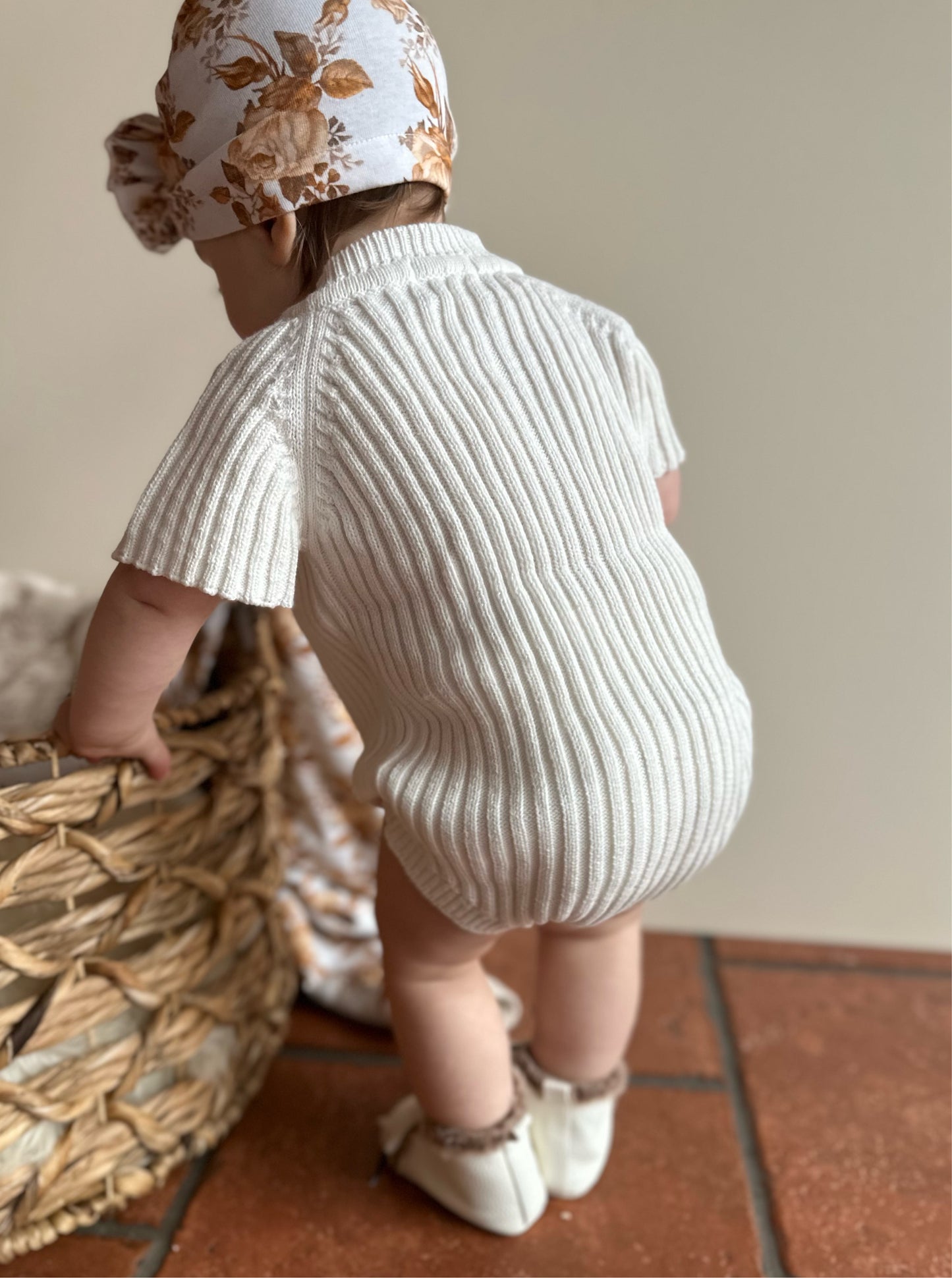 Thick-Ribbed Summer Knit Bodysuit