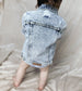 Distressed Denim Jacket - Blue Jean