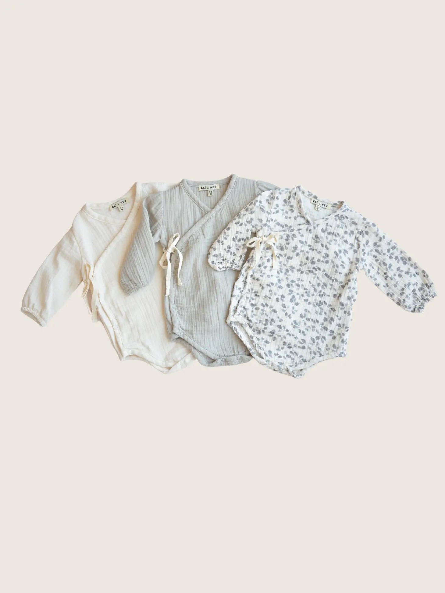 The Muslin Dress Sage / 0-3 Months